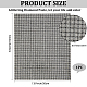 ラインストーンステッカー  長方形  ジェット  240x200x1.7mm&nbsp;DIY-WH20048-003I-2
