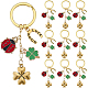 20Pcs Alloy Enamel Keychains&nbsp;KEYC-SC00054-1