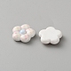 プラスチックカボション  花  ピンク  19.5x20x5.5mm&nbsp;FIND-SZC0009-16A-2