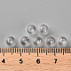透明なアクリルビーズ  ラウンド  透明  6x5mm  穴：1.8mm  約4400個/500g&nbsp;MACR-S370-A6mm-205-4