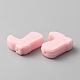 シリコンビーズ  ブーツ  ピンク  26x23x8mm  穴：2mm&nbsp;SIL-WH0001-51D-2