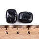 アクリルビーズ  イミテーション翡翠  長方形  ブラック  13x11x8mm  穴：1.5mm。 510個/ 500 G&nbsp;OACR-H120-02E-3