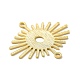 Brass Connector Charms&nbsp;KK-H435-14G-3