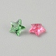 ガラスカボション  ミックスカラー  スター  3x4x2.5mm&nbsp;GLAA-WH0080-02D-2