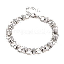 304 Stainless Steel Link Chain Bracelets for Women&nbsp;BJEW-H207-01E-P