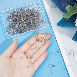 200Pcs 304 Stainless Steel Earring Hooks&nbsp;STAS-SP0001-44