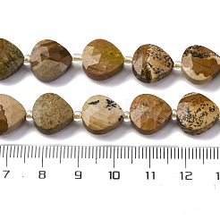 Natural Picture Jasper Beads Strands&nbsp;G-P570-E09-02