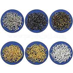 480Pcs 16 Styles Iron Screw Eye Pin Peg Bails&nbsp;IFIN-FS0001-62