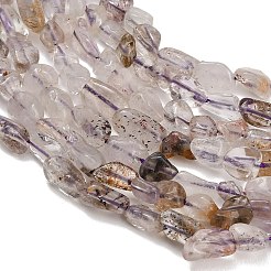 天然スーパーセブンクォーツビーズ連売り  ナゲット  6~10.5x5.5~7.5x3~6mm  穴：0.8mm  約50~54個/連  14.96''（38センチメートル）&nbsp;GG-CBAC61B-B01-02