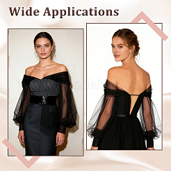 Polyester Detachable Mesh Puff Sleeves&nbsp;AJEW-WH0709-257C