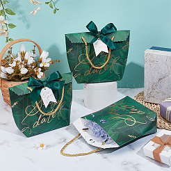 Gold Stamping Thank You Paper Candy Gift Tote Boxes&nbsp;CON-WH0110-38B