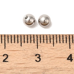 Non-Tarnish 202 Stainless Steel Ear Nuts&nbsp;STAS-WH0042-01P