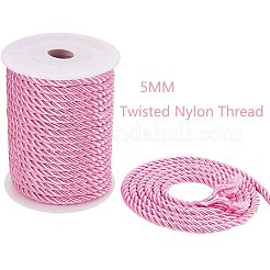 ポリエステルコード  ツイストコード  パールピンク  5mm  約18~19ヤード/ロール（16.4m〜17.3m /ロール）&nbsp;NWIR-PH0001-07J