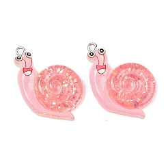 Transparent & Opaque Resin Pendants&nbsp;RESI-P048-02
