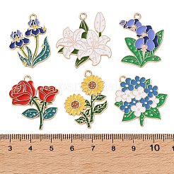 Alloy Enamel Pendants&nbsp;AL-CBADB2B-07G