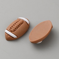 スポーツ用不透明樹脂カボション  ラグビー  22.5x13x5mm&nbsp;CRES-WH0013-32B