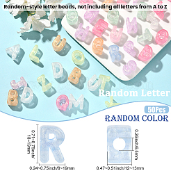 50Pcs Luminous Transparent Acrylic Beads&nbsp;LACR-SP0001-01