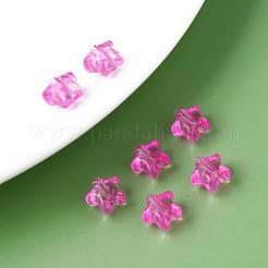 透明なアクリルビーズ  スター  蘭  9x9.5x5.5mm  穴：2mm  約2000個/500g&nbsp;MACR-S373-45-B11