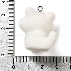 Flocky Resin Pendants&nbsp;RESI-E059-04C