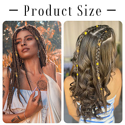 10Pcs Alloy Dreadlocks Beads&nbsp;FIND-TA0008-53C