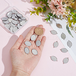 50Pcs 304 Stainless Steel Cabochon Connector Settings&nbsp;STAS-HY0001-87