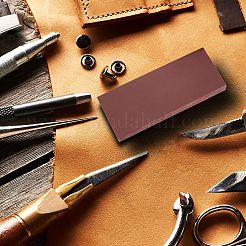 プラスチックパンチングパッド  パンチ穴あけ工具  diyレザークラフトツール  長方形  暗赤色  20x8x2.1~2.3cm&nbsp;TOOL-WH0119-56