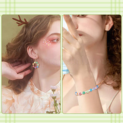 500Pcs Plastic Flower Beads&nbsp;KY-TADJ0001-07B