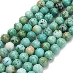 Natural Peruvian Turquoise(Jasper) Beads Strands&nbsp;G-L642-B08-6mm