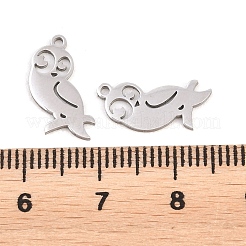 304 Stainless Steel Charms&nbsp;STAS-E521-07P-05