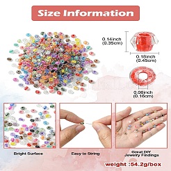 500Pcs Transparent Glass Beads&nbsp;FIND-CJ0002-77
