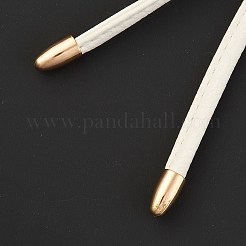 （見切りセールの欠陥：酸化）  diypuレザー編みかぎ針編みバッグ  ボトムとショルダーストラップ付き  DIYクラフトショルダーバッグアクセサリー用  ホワイト  121cm&nbsp;DIY-XCP0001-36