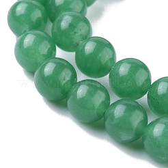 1 連売りナチュラルグリーンアベンチュリンビーズ連売り  ラウンド  染め  8mm  穴：1mm  約48個/連  15.7インチ&nbsp;G-YW0001-34