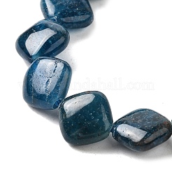 天然石アパタイトビーズ連売り  菱形  8.5~9x9.5x4.5mm  穴：0.7mm  約44個/連  15.75''（40センチメートル）&nbsp;G-Q026-D01-01