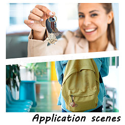3Pcs 3 Style Retro Braided Cowhide Keychain&nbsp;KEYC-AR0001-30