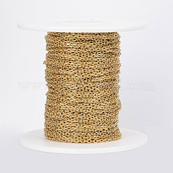 Ion Plating(IP) 304 Stainless Steel Cable Chains&nbsp;CHS-H009-01G