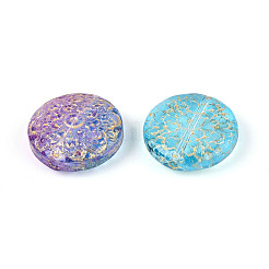 Baking Paint Transparent Glass Beads&nbsp;DGLA-N018-28