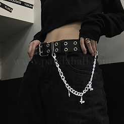 Alloy Rhinestone Butterfly Charms Boot Strap Chains&nbsp;AJEW-WH20048-21P