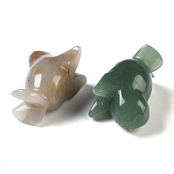 Natural Mixed Gemstone Carved Sea Lion Figurines&nbsp;DJEW-M015-08