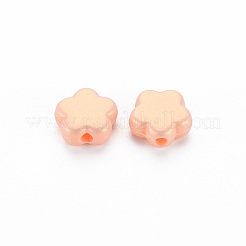 スプレー塗装された不透明なアクリルビーズ  艶消し  スター  ミックスカラー  9x9.5x4mm  穴：1.8mm  約2165個/500g&nbsp;ACRP-S679-36