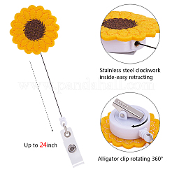 Cloth Retractable Badge Reel&nbsp;AJEW-CP0001-09