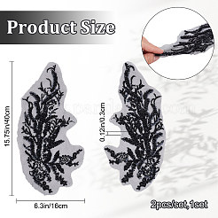 3D Computerized Embroidery Polyester Iron on/Sew on Patches&nbsp;DIY-WH0043-86