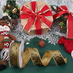 Christmas Themes Polyester Ribbon&nbsp;OCOR-WH0111-115A