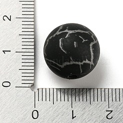 シリコンビーズ  ラウンド  ブラック  15mm  穴：2mm&nbsp;SIL-E009-02D