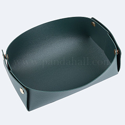 Foldable PU Leather Basket Storage Box&nbsp;AJEW-WH20010-62A