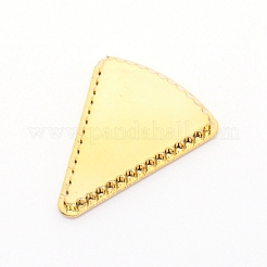 PVC模造ベーキングパン  三角形  ゴールド  51x41x5mm  インナーサイズ：45x32mm&nbsp;DIY-WH0190-03