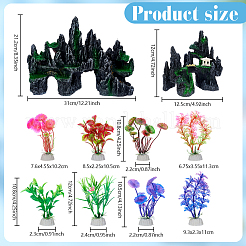 2Pcs Resin Mountain Display Decoration&nbsp;DJEW-WA0001-03