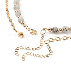 2Pcs 2 Style Natural New Jade Teardrop Pendant Necklaces Set&nbsp;NJEW-JN04079