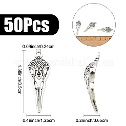 50Pcs Gothic Style Tibetan Style Alloy Pendants&nbsp;FIND-YW0008-51
