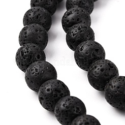4連売り4スタイルの天然溶岩ロックラウンドビーズ連売り  1ロールクリスタル弾性糸付き  4~10mm  穴：1mm  88のPCについて  1連/スタイル&nbsp;G-FS0002-30
