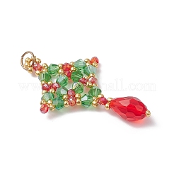 Christmas Glass Pendants&nbsp;PALLOY-MZ01051-01